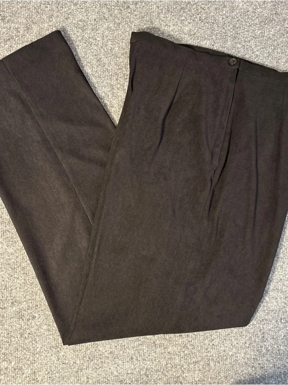 Vintage Scarlett Olive Green Zip Top with Black Pants 2-piece pantsuit Size 10 - Picture 3 of 14
